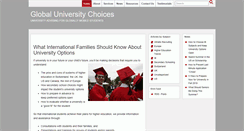 Desktop Screenshot of globaluniversitychoices.com